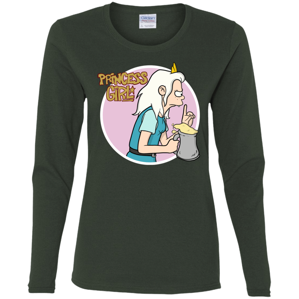 T-Shirts Forest / S Princess Girl Women's Long Sleeve T-Shirt
