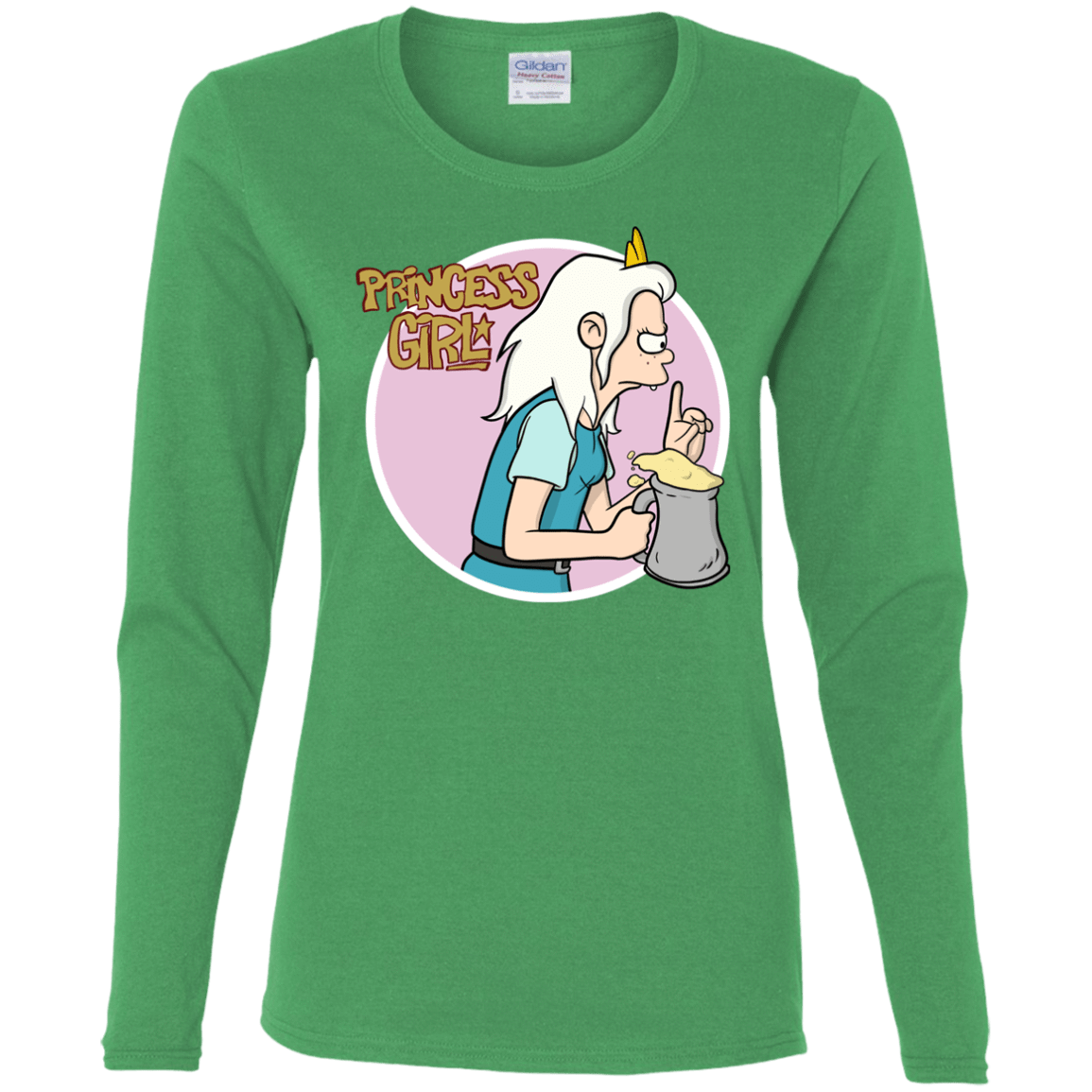 T-Shirts Irish Green / S Princess Girl Women's Long Sleeve T-Shirt