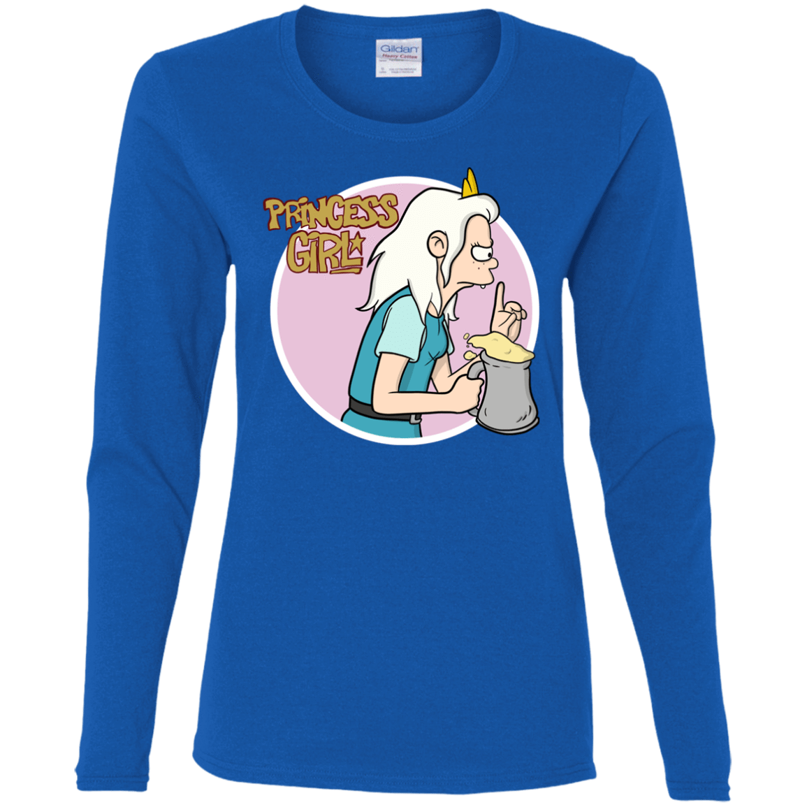 T-Shirts Royal / S Princess Girl Women's Long Sleeve T-Shirt