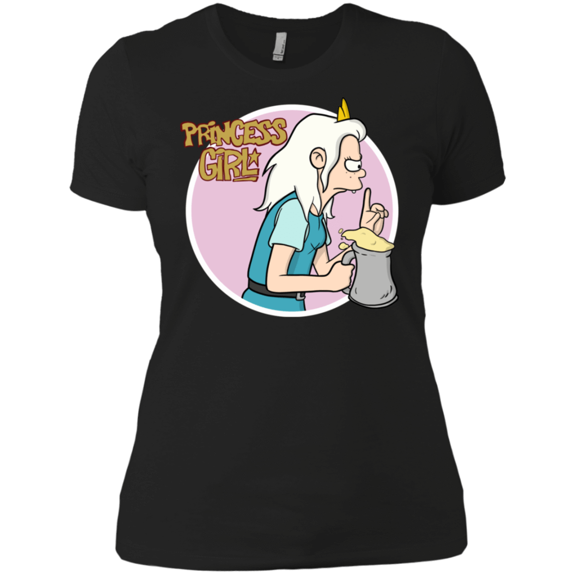 T-Shirts Black / X-Small Princess Girl Women's Premium T-Shirt