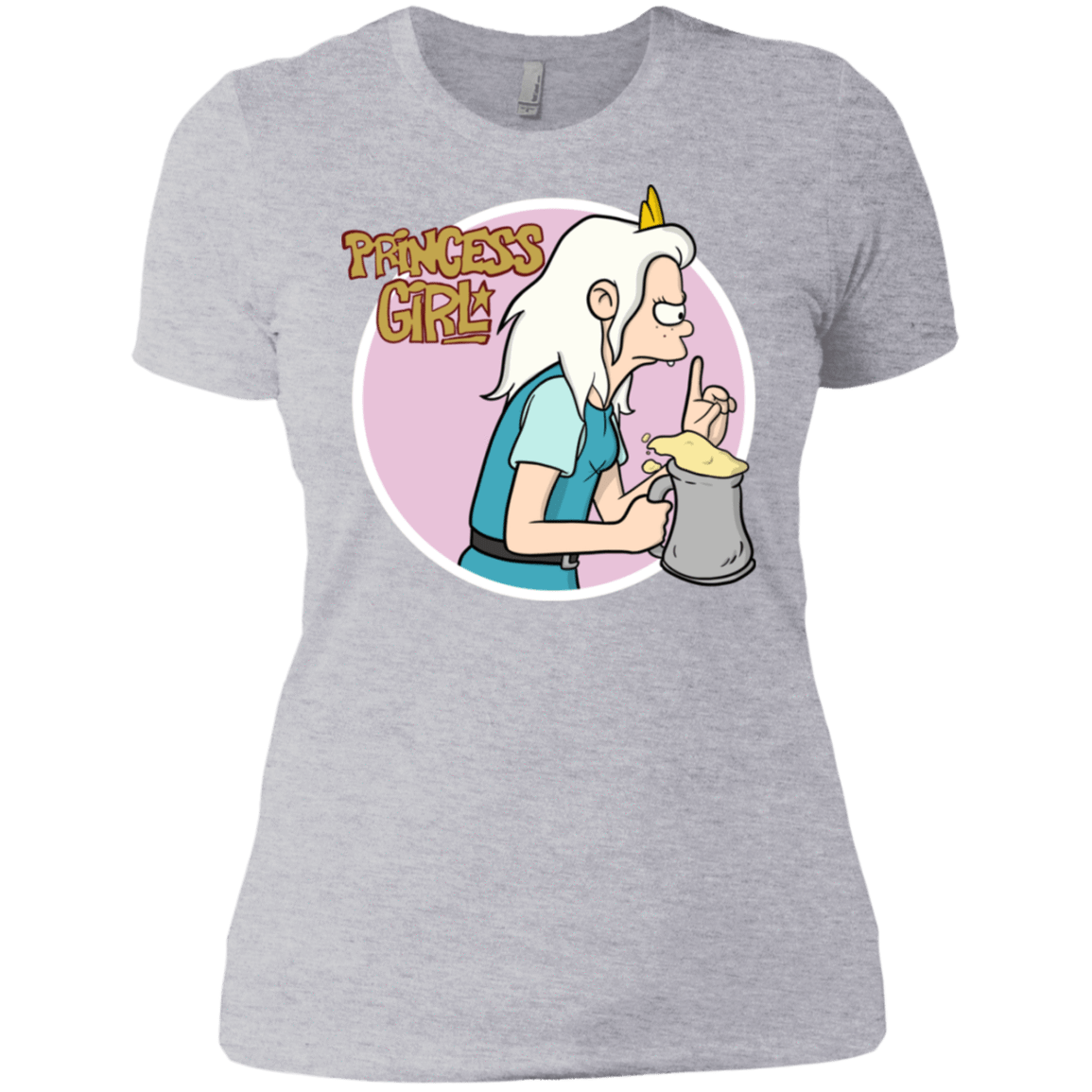 T-Shirts Heather Grey / X-Small Princess Girl Women's Premium T-Shirt