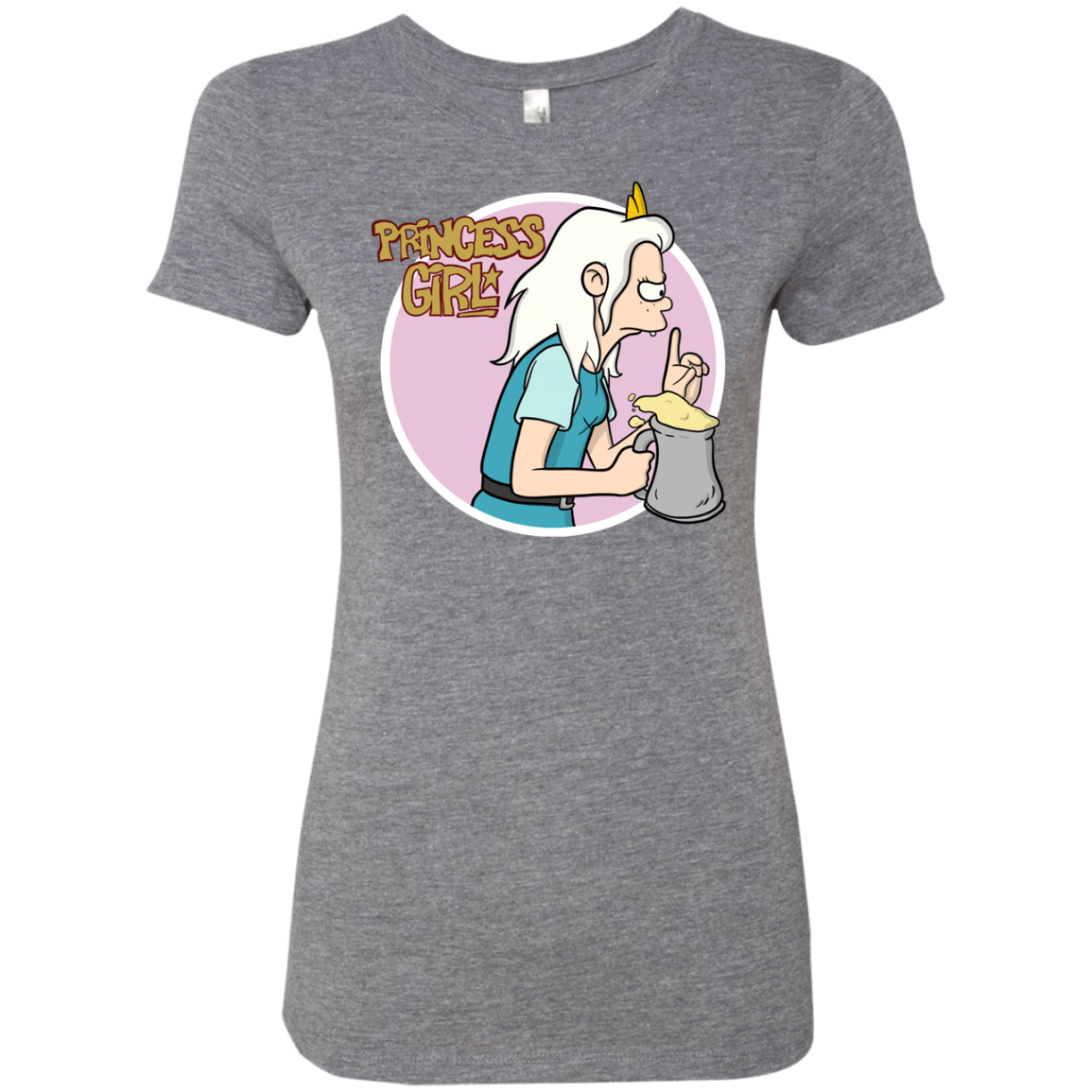 T-Shirts Premium Heather / S Princess Girl Women's Triblend T-Shirt