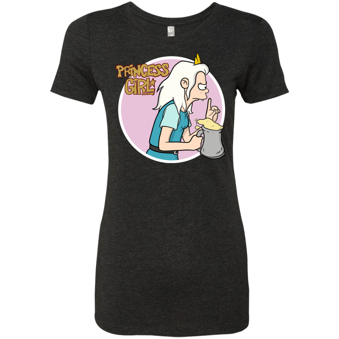 T-Shirts Vintage Black / S Princess Girl Women's Triblend T-Shirt