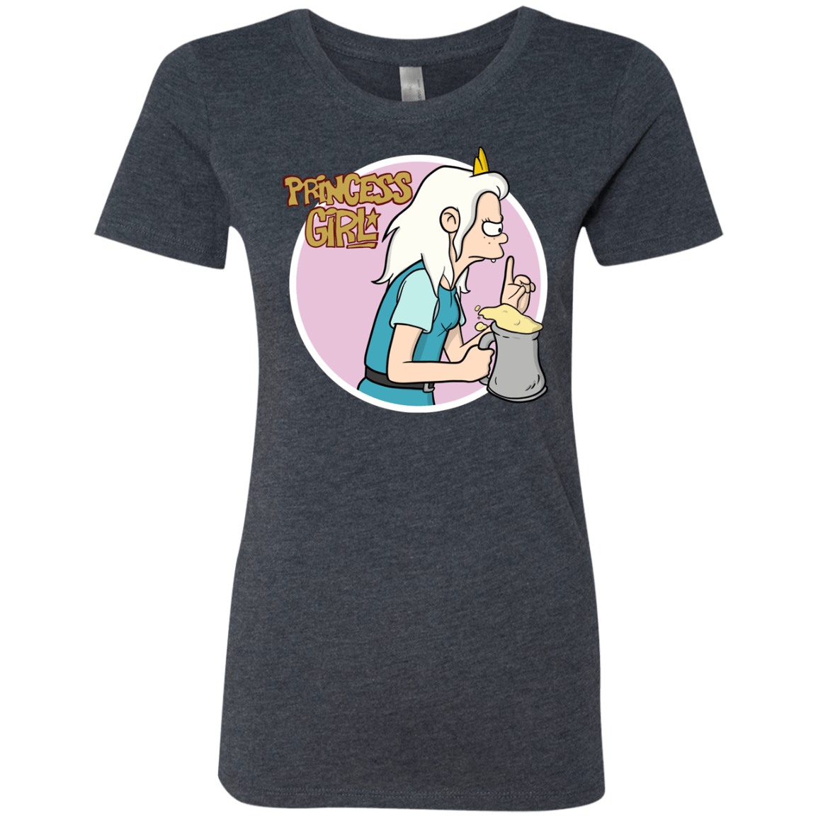 T-Shirts Vintage Navy / S Princess Girl Women's Triblend T-Shirt