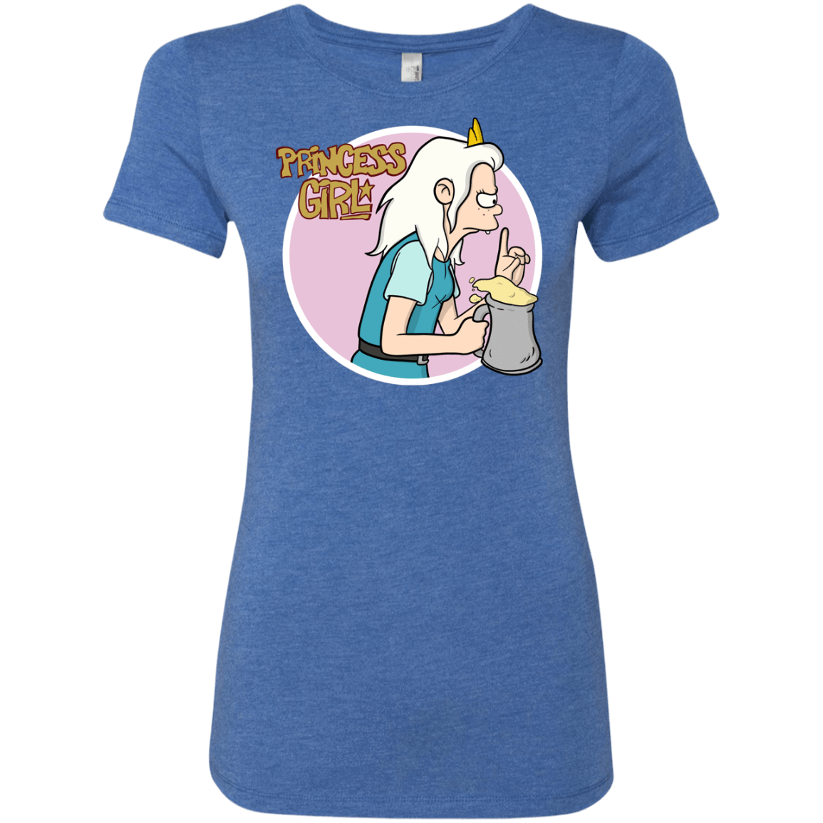T-Shirts Vintage Royal / S Princess Girl Women's Triblend T-Shirt