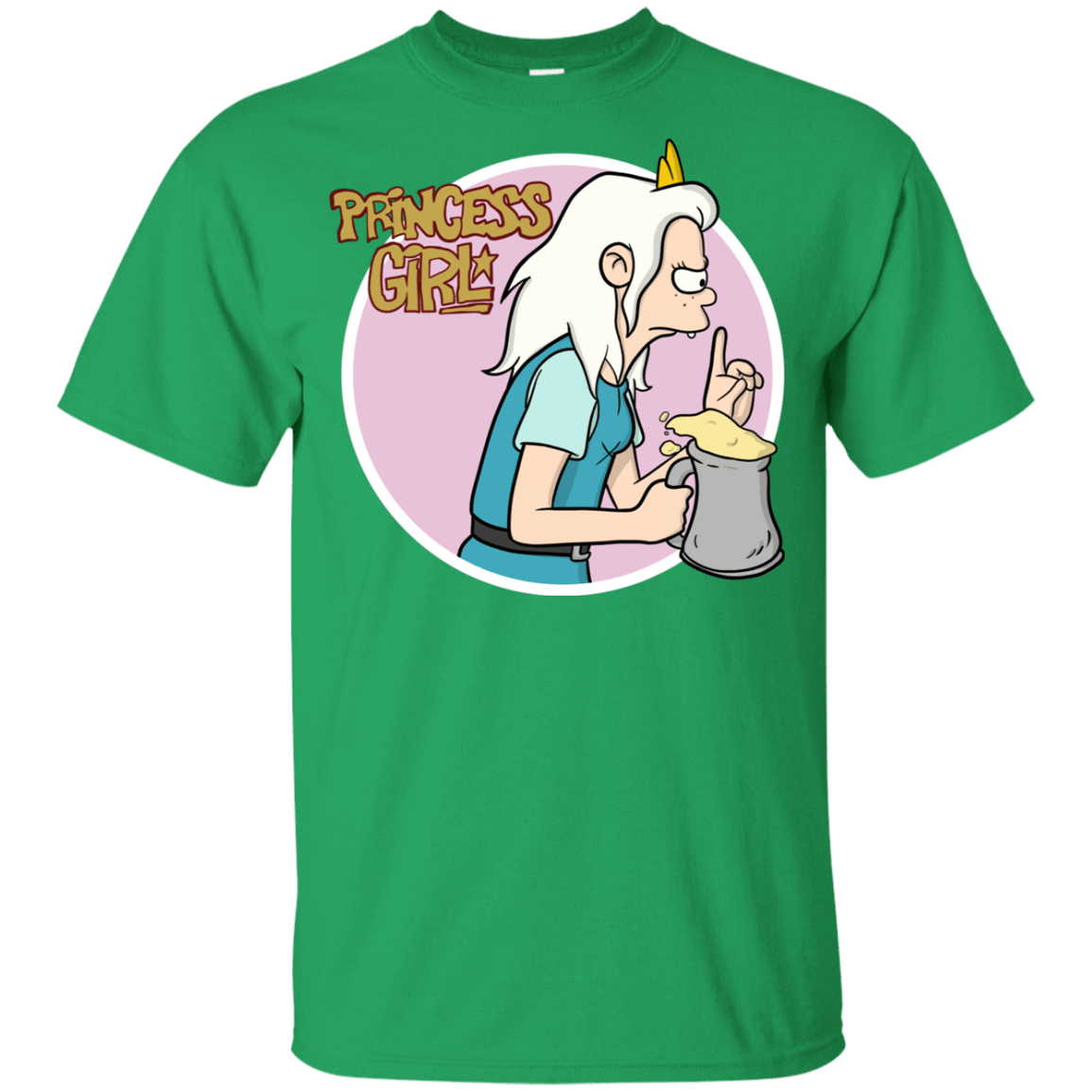 T-Shirts Irish Green / YXS Princess Girl Youth T-Shirt