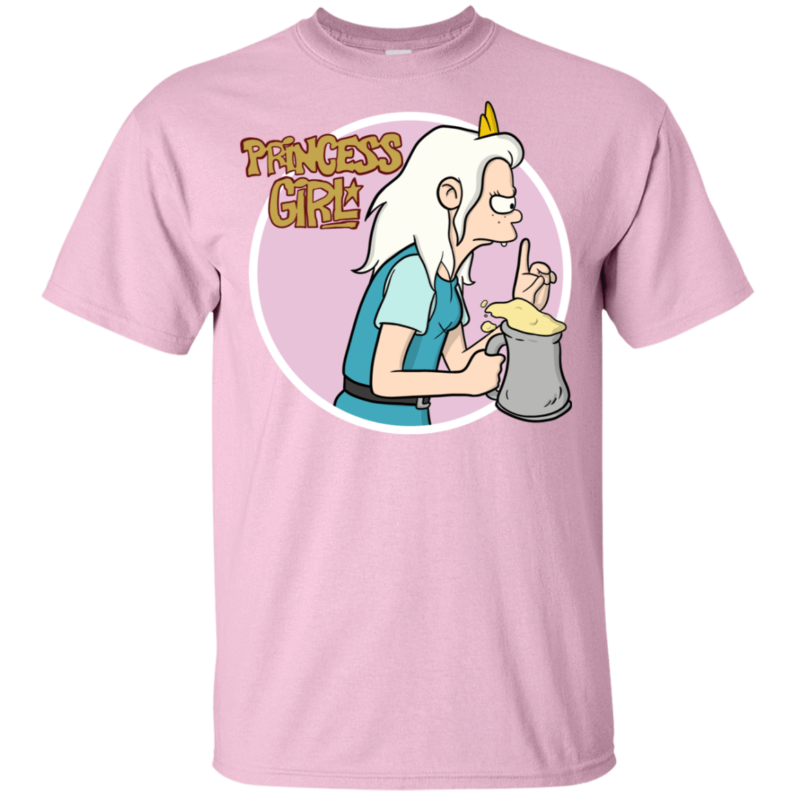 T-Shirts Light Pink / YXS Princess Girl Youth T-Shirt