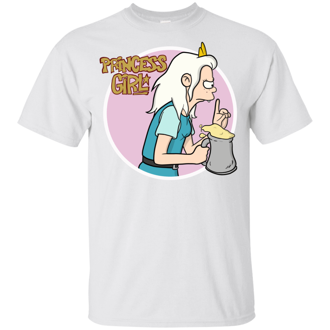 T-Shirts White / YXS Princess Girl Youth T-Shirt