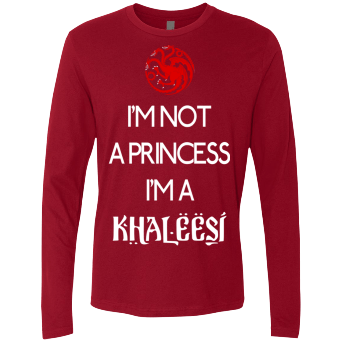 T-Shirts Cardinal / Small Princess Khaleesi Men's Premium Long Sleeve