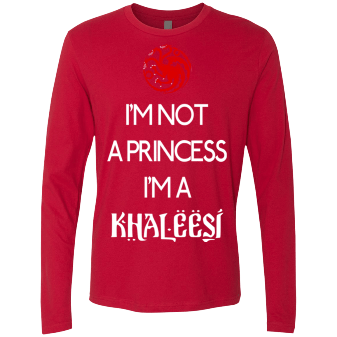 T-Shirts Red / Small Princess Khaleesi Men's Premium Long Sleeve