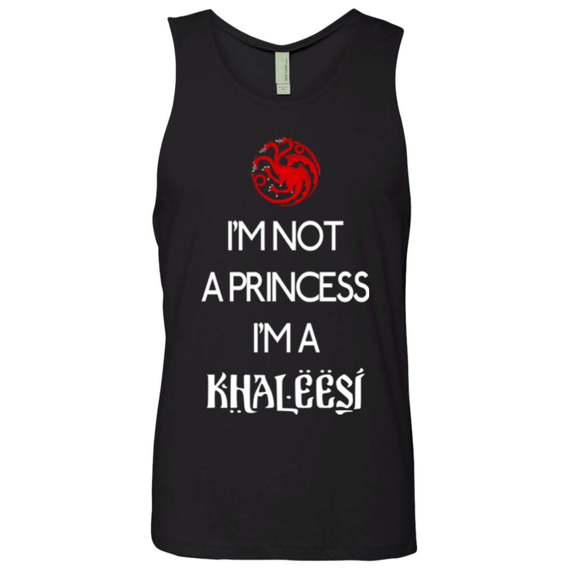 T-Shirts Black / Small Princess Khaleesi Men's Premium Tank Top