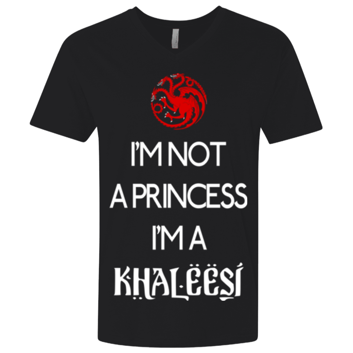 T-Shirts Black / X-Small Princess Khaleesi Men's Premium V-Neck