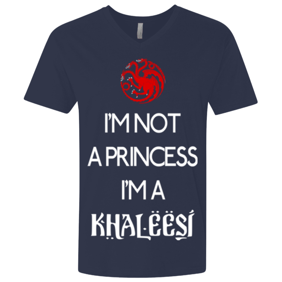 T-Shirts Midnight Navy / X-Small Princess Khaleesi Men's Premium V-Neck