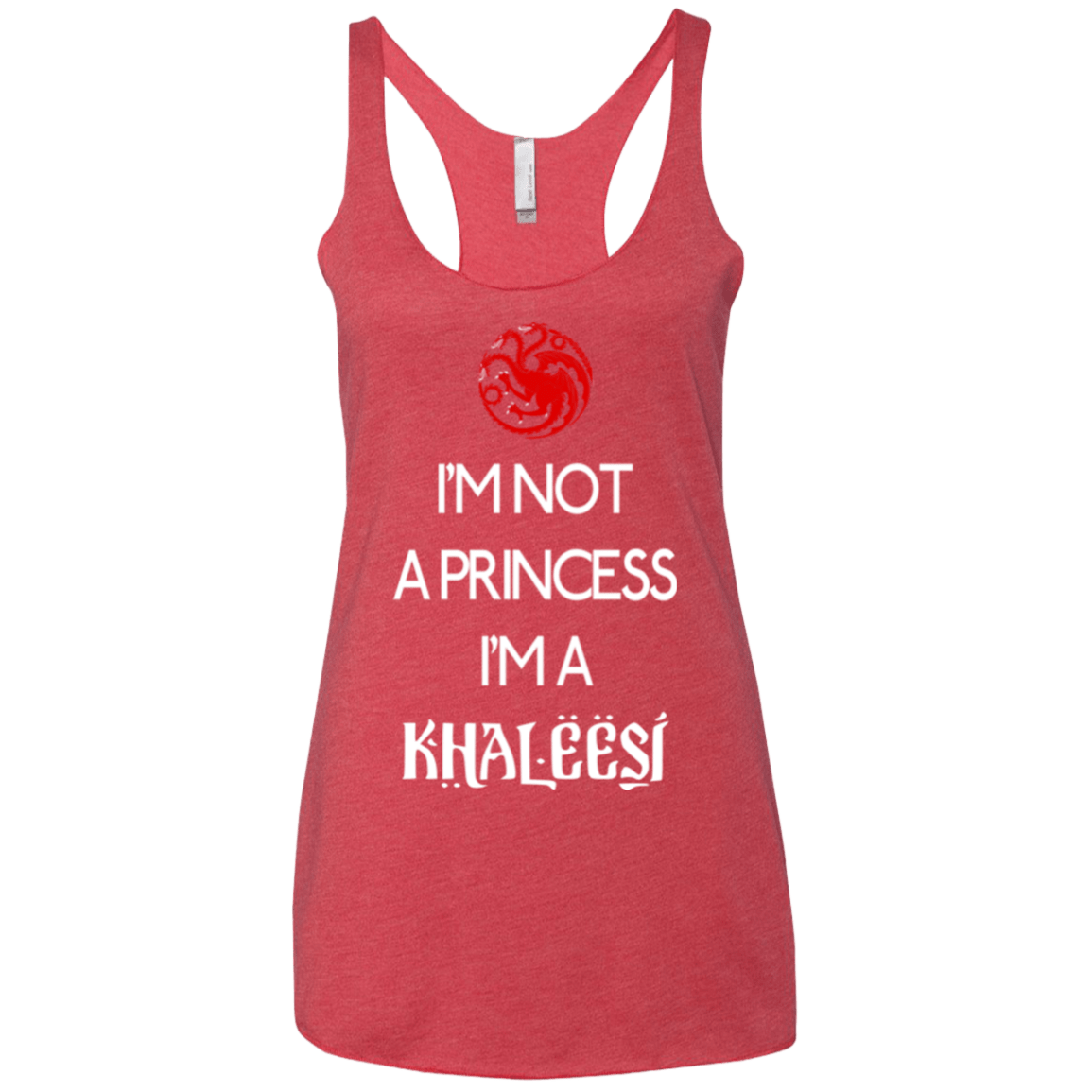 T-Shirts Vintage Red / X-Small Princess Khaleesi Women's Triblend Racerback Tank