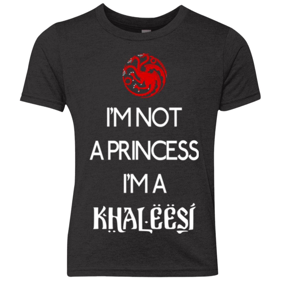 T-Shirts Vintage Black / YXS Princess Khaleesi Youth Triblend T-Shirt