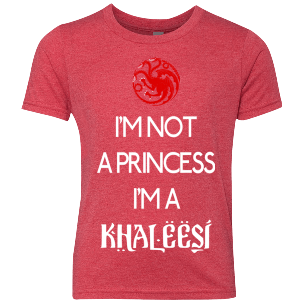 T-Shirts Vintage Red / YXS Princess Khaleesi Youth Triblend T-Shirt