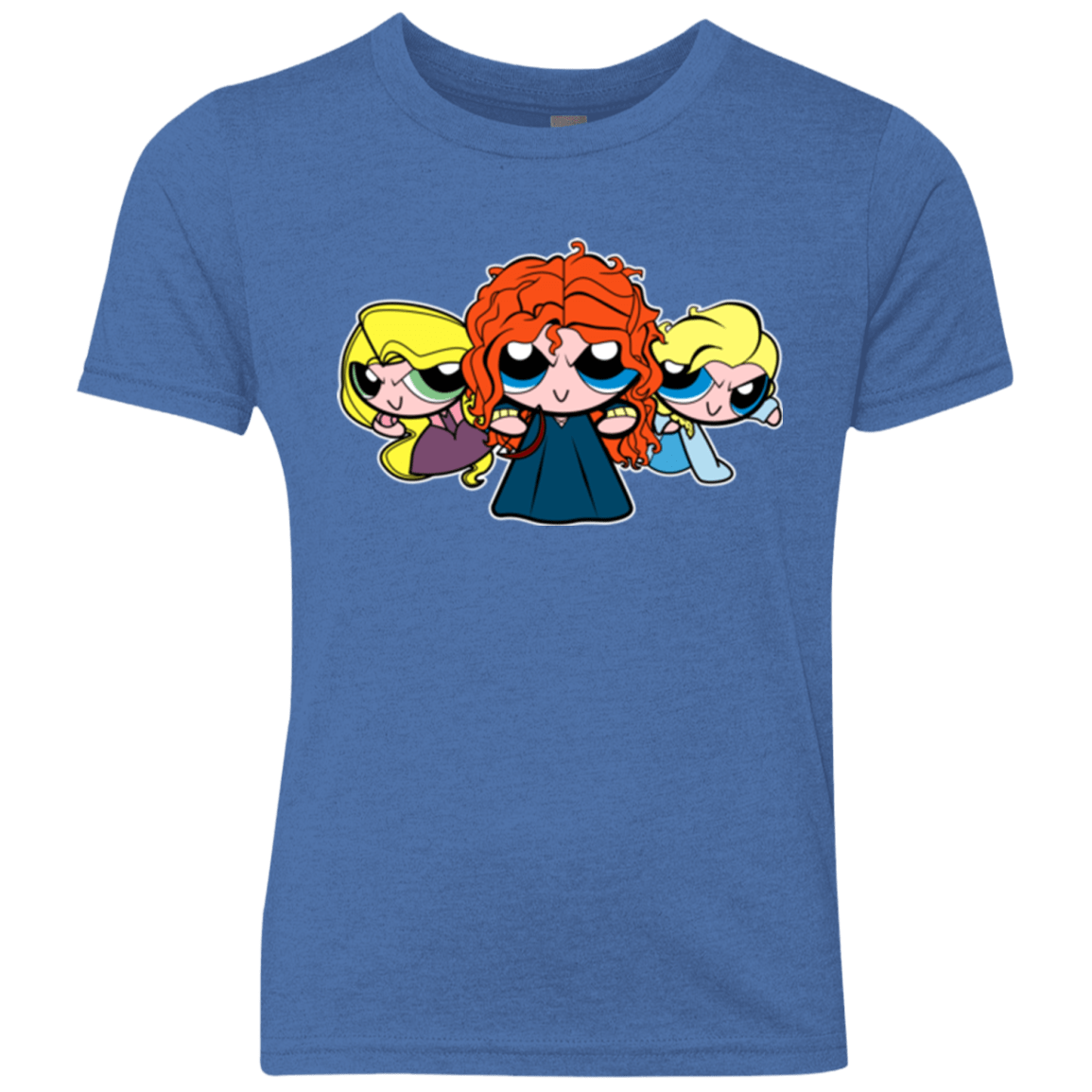 T-Shirts Vintage Royal / YXS Princess Puff Girls2 Youth Triblend T-Shirt