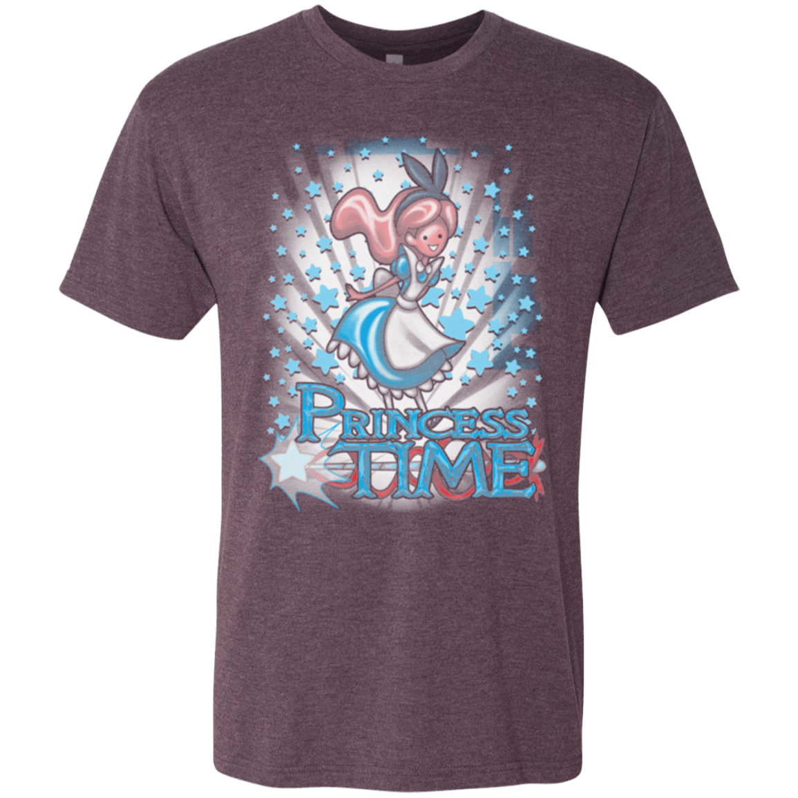 T-Shirts Vintage Purple / Small Princess Time Alice Men's Triblend T-Shirt