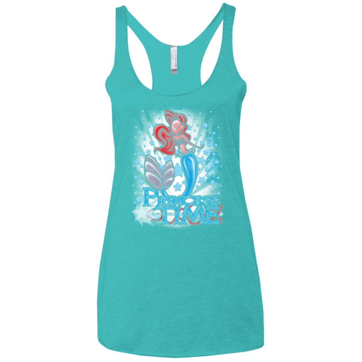 Princess Time Ariel Women's Triblend Racerback Tank