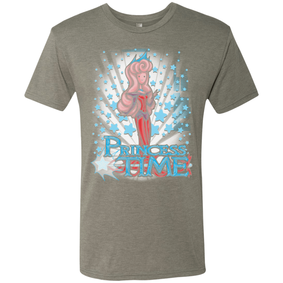 T-Shirts Venetian Grey / Small Princess Time Aurora Men's Triblend T-Shirt