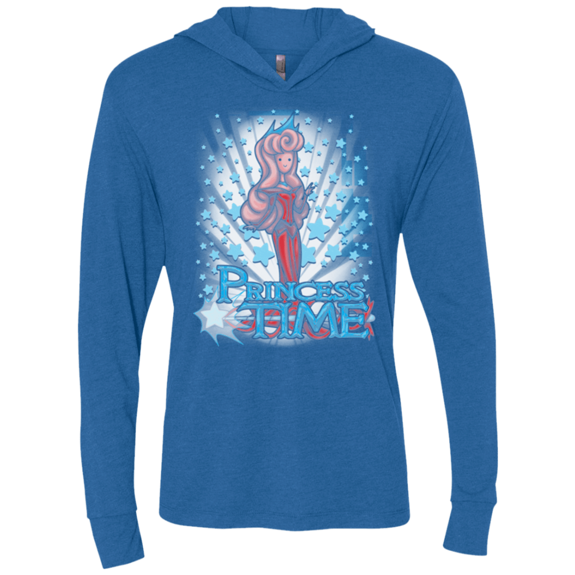 T-Shirts Vintage Royal / X-Small Princess Time Aurora Triblend Long Sleeve Hoodie Tee
