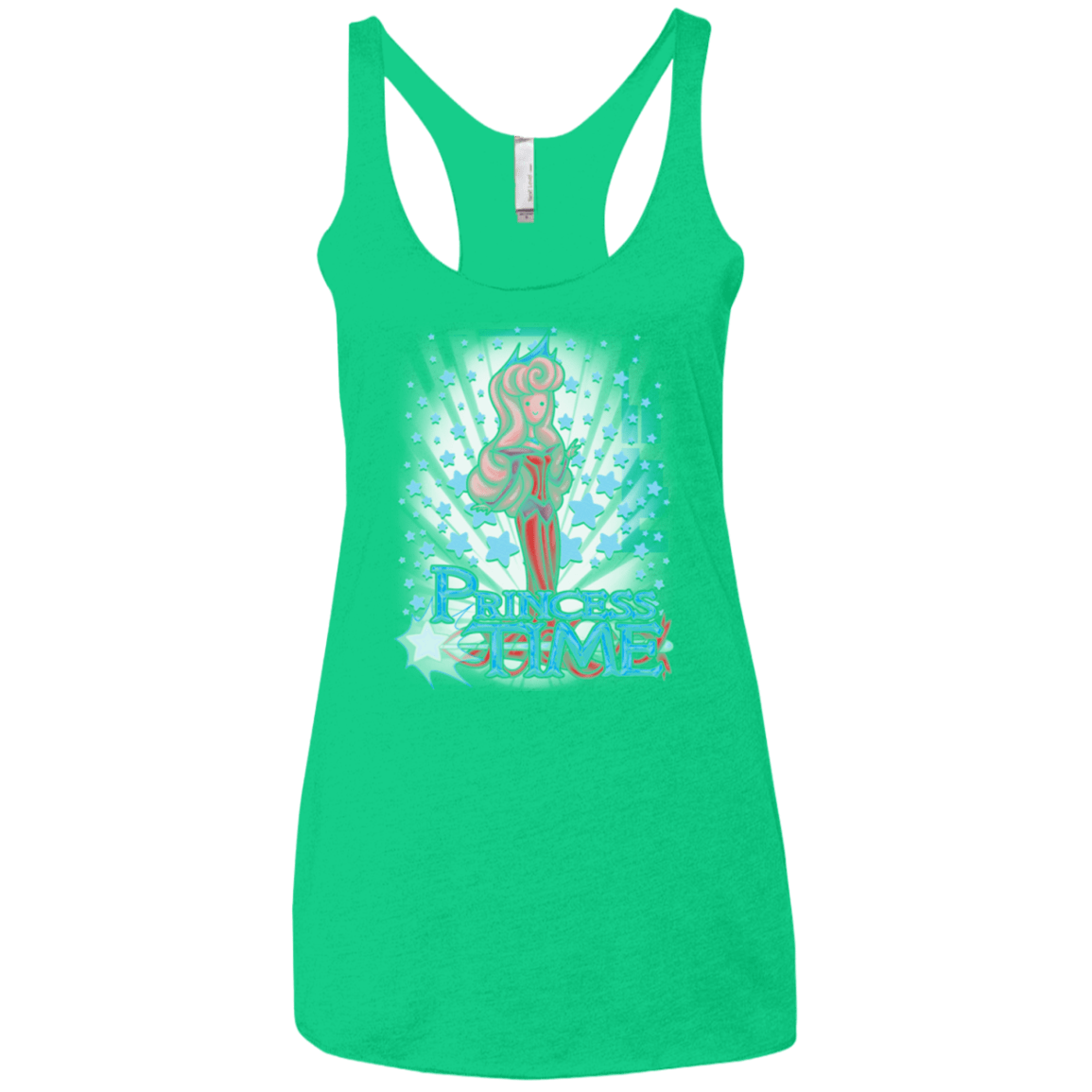 T-Shirts Envy / X-Small Princess Time Aurora Women's Triblend Racerback Tank