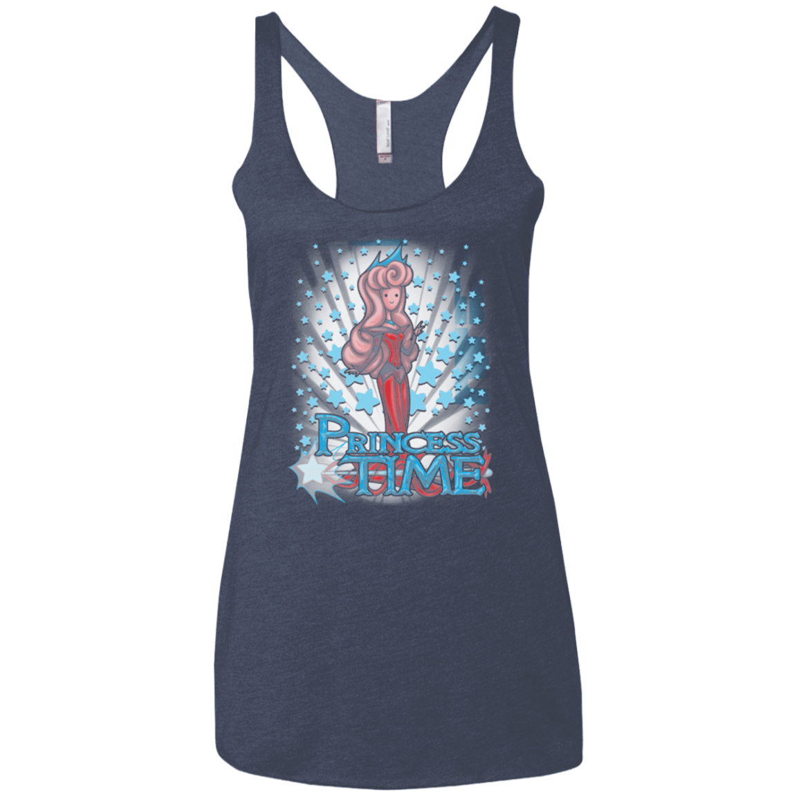 T-Shirts Vintage Navy / X-Small Princess Time Aurora Women's Triblend Racerback Tank