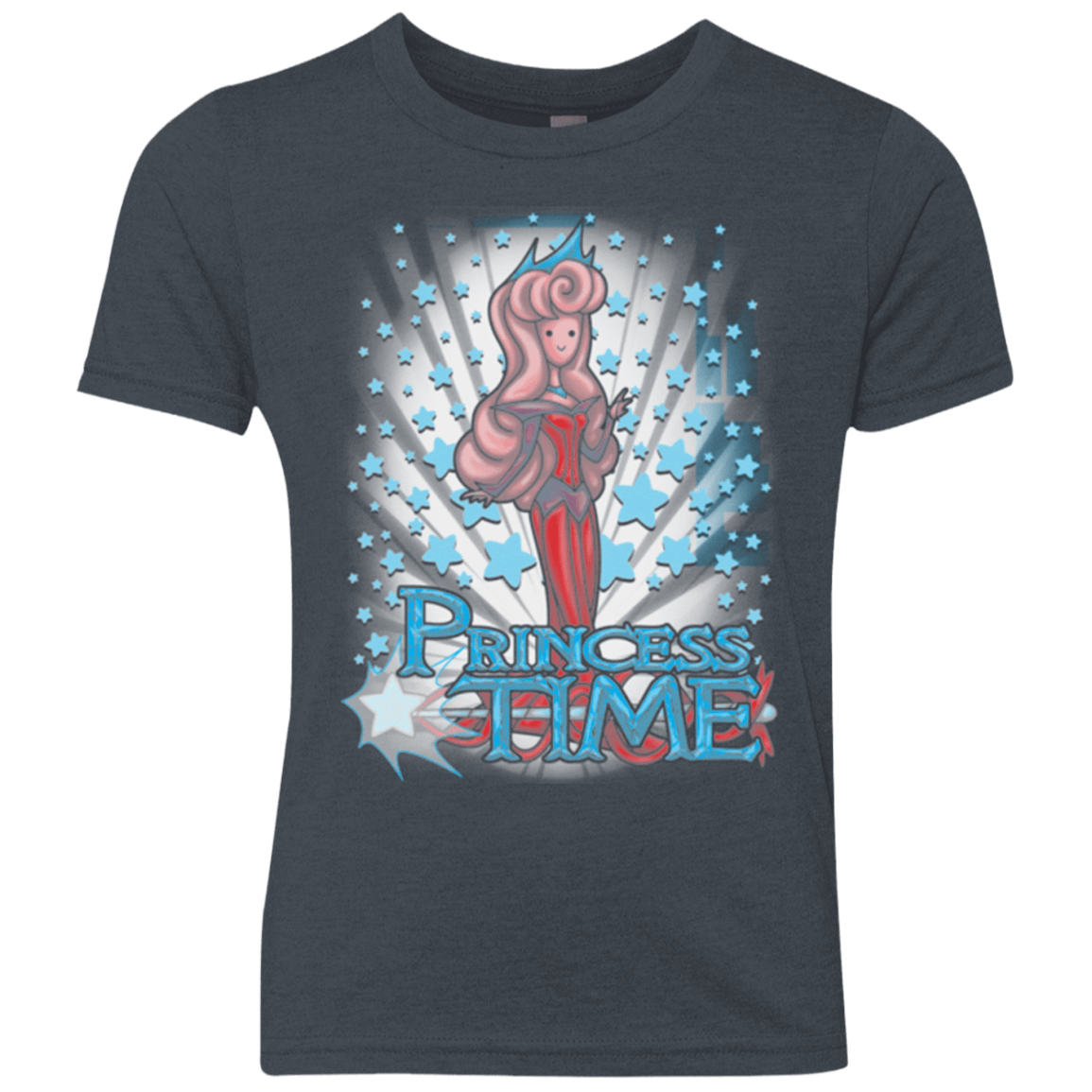 T-Shirts Vintage Navy / YXS Princess Time Aurora Youth Triblend T-Shirt
