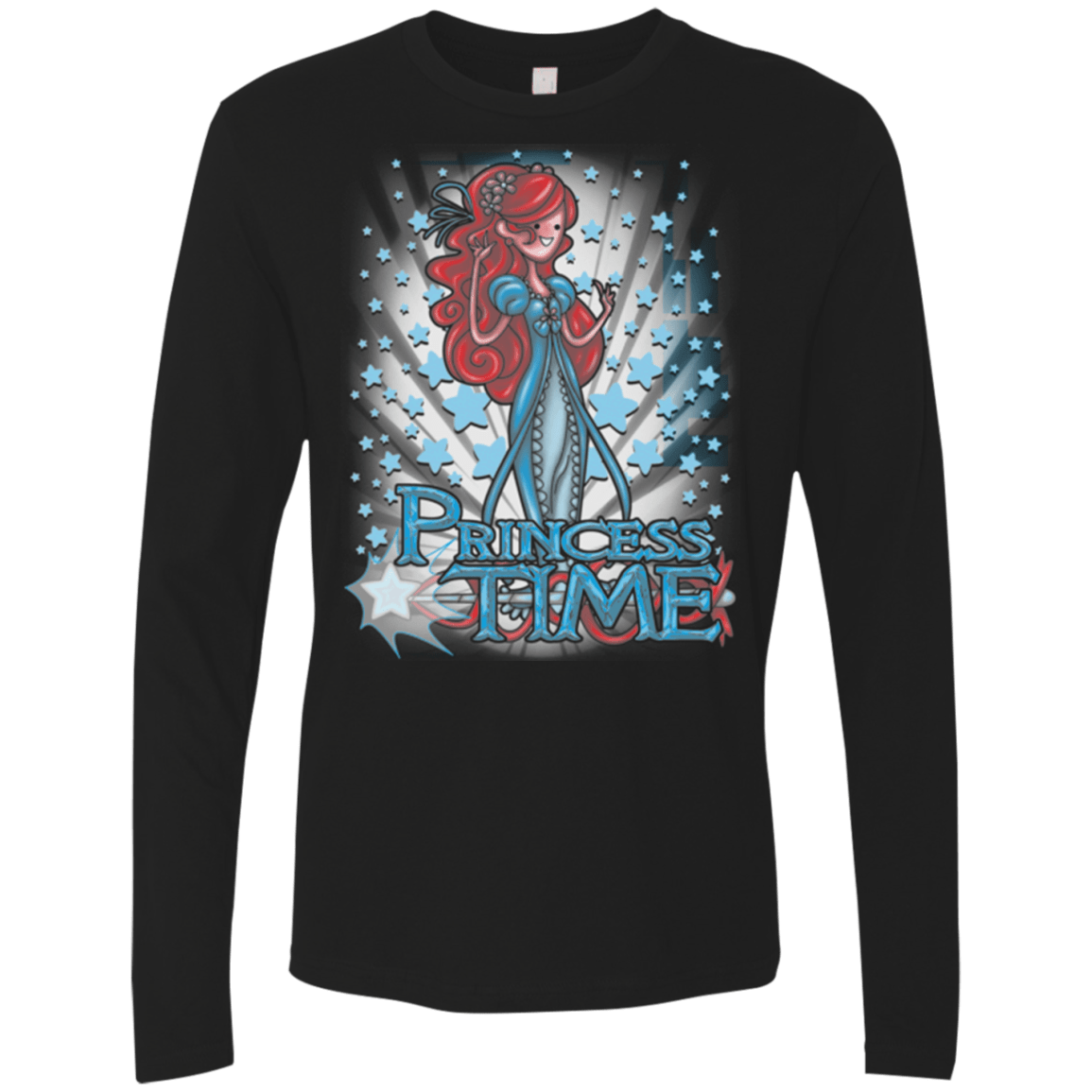 T-Shirts Black / Small Princess Time Giselle Men's Premium Long Sleeve