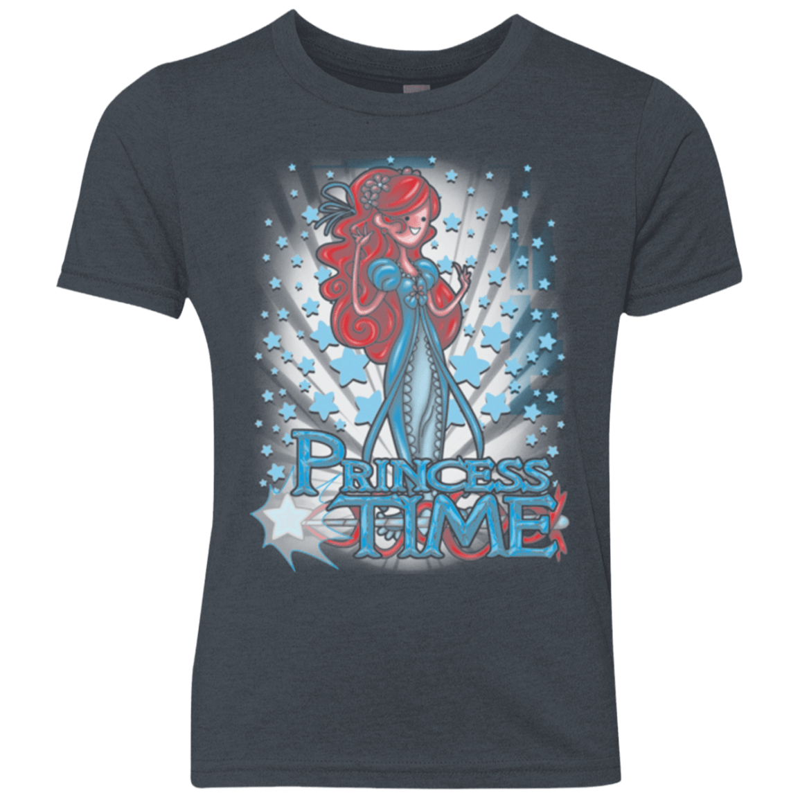 T-Shirts Vintage Navy / YXS Princess Time Giselle Youth Triblend T-Shirt