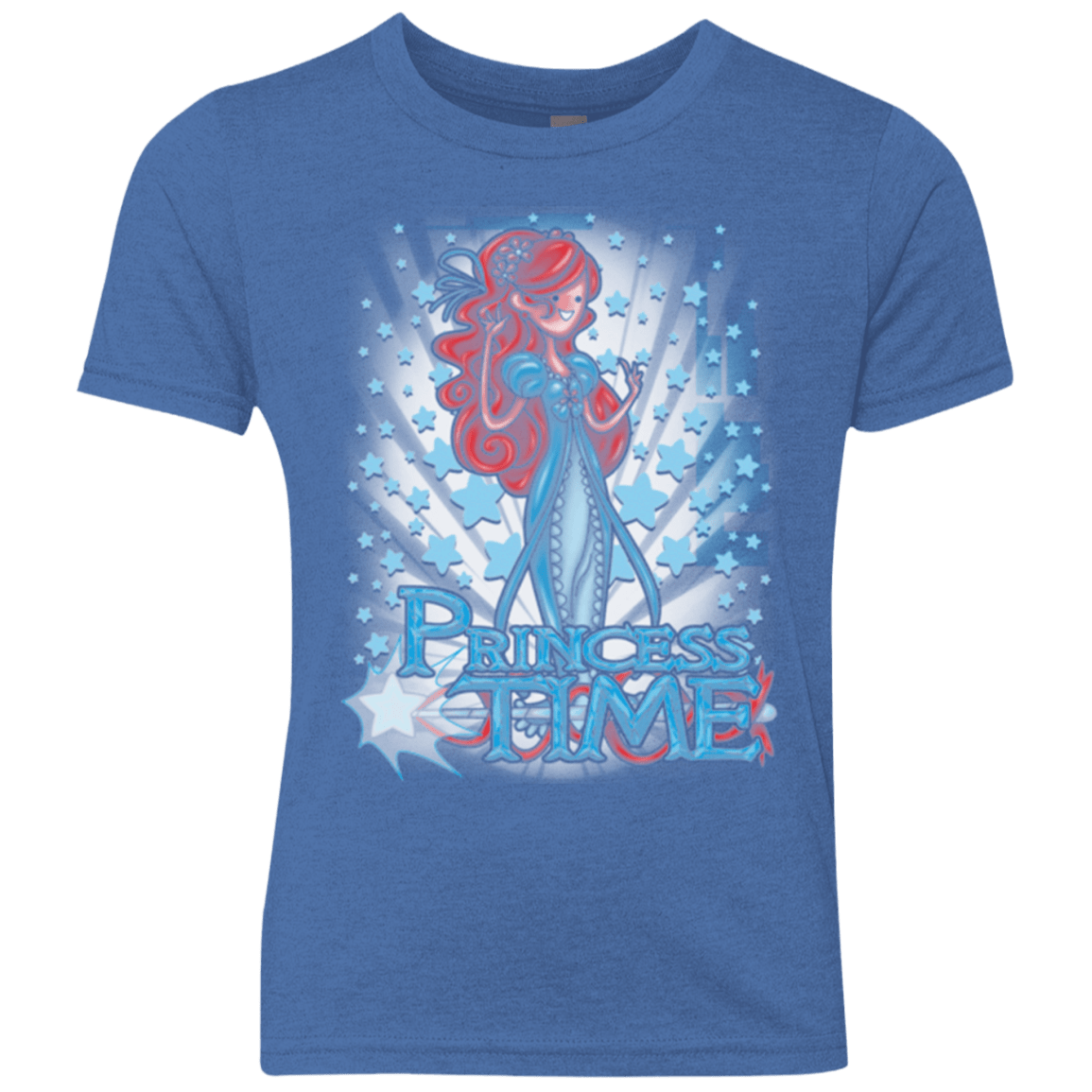 T-Shirts Vintage Royal / YXS Princess Time Giselle Youth Triblend T-Shirt