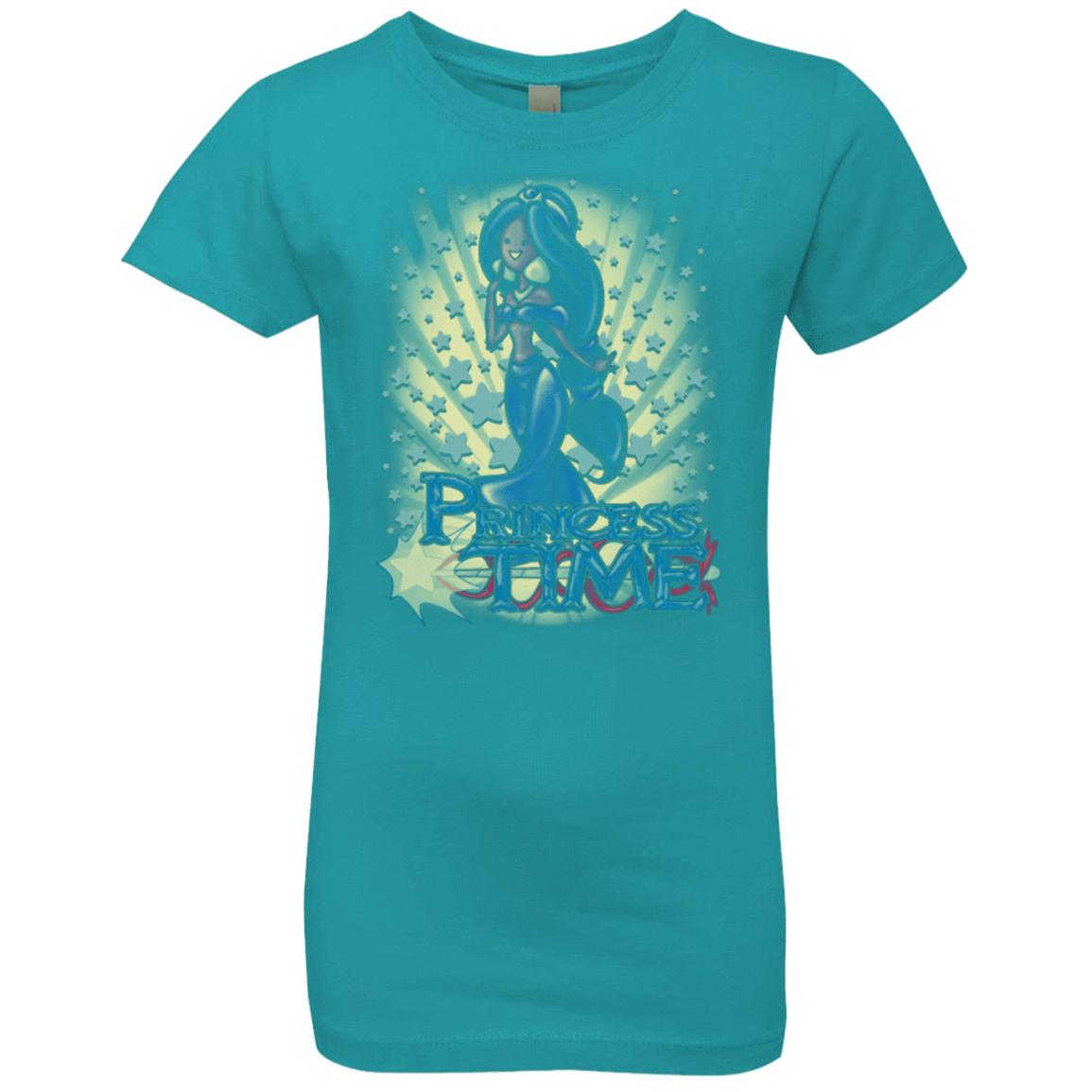 T-Shirts Tahiti Blue / YXS Princess Time Jasmine Girls Premium T-Shirt
