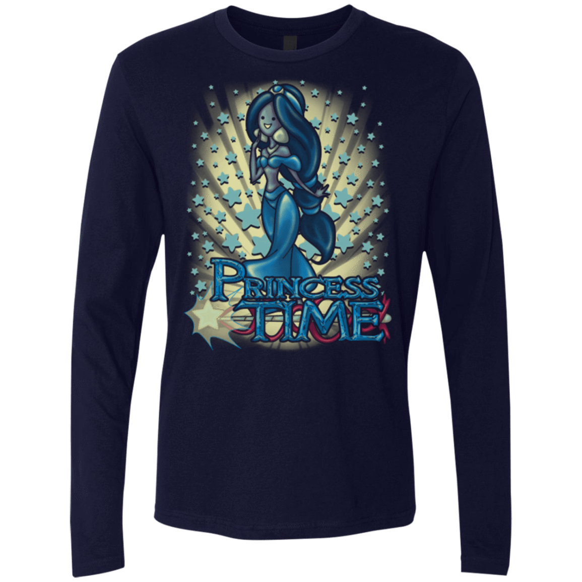 T-Shirts Midnight Navy / Small Princess Time Jasmine Men's Premium Long Sleeve