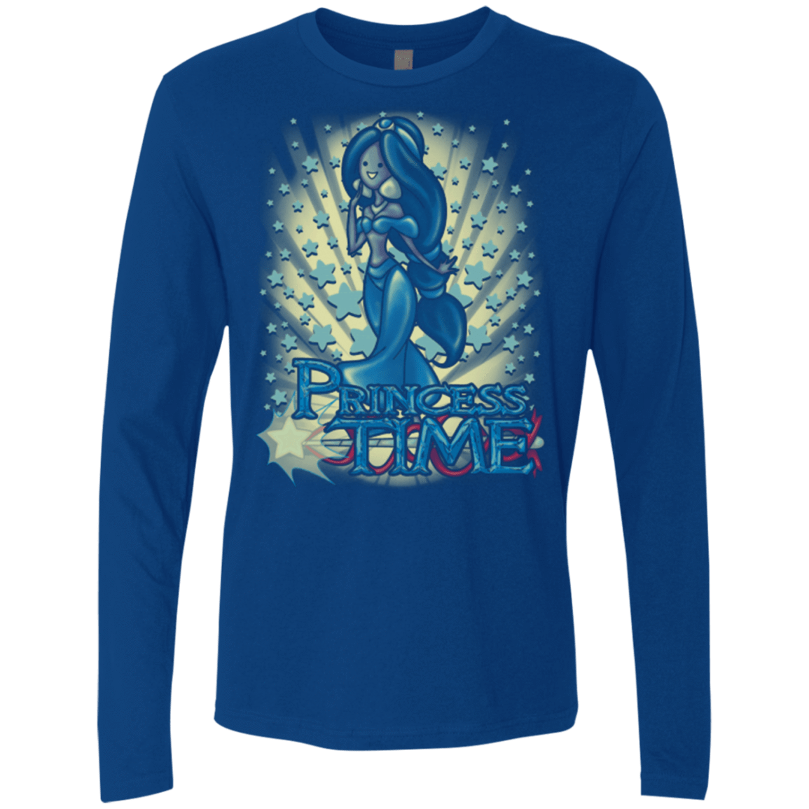 T-Shirts Royal / Small Princess Time Jasmine Men's Premium Long Sleeve