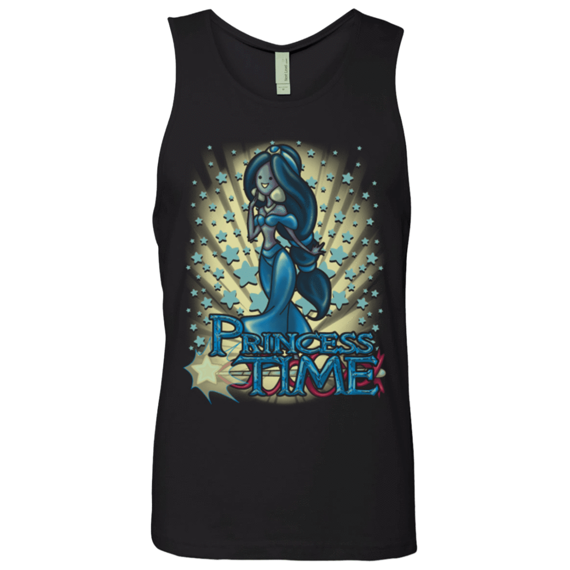 T-Shirts Black / Small Princess Time Jasmine Men's Premium Tank Top