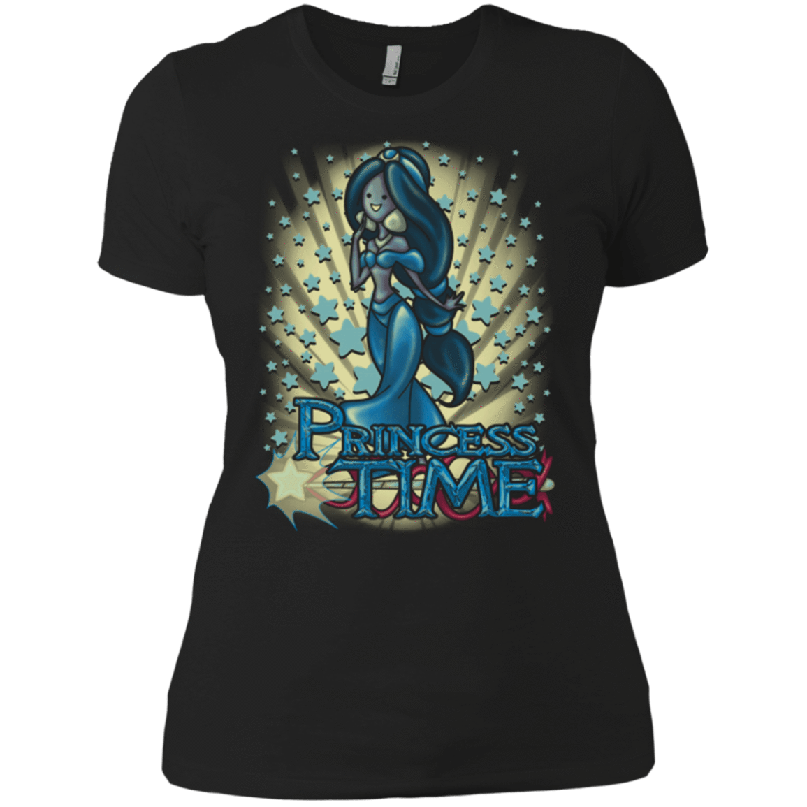 T-Shirts Black / X-Small Princess Time Jasmine Women's Premium T-Shirt