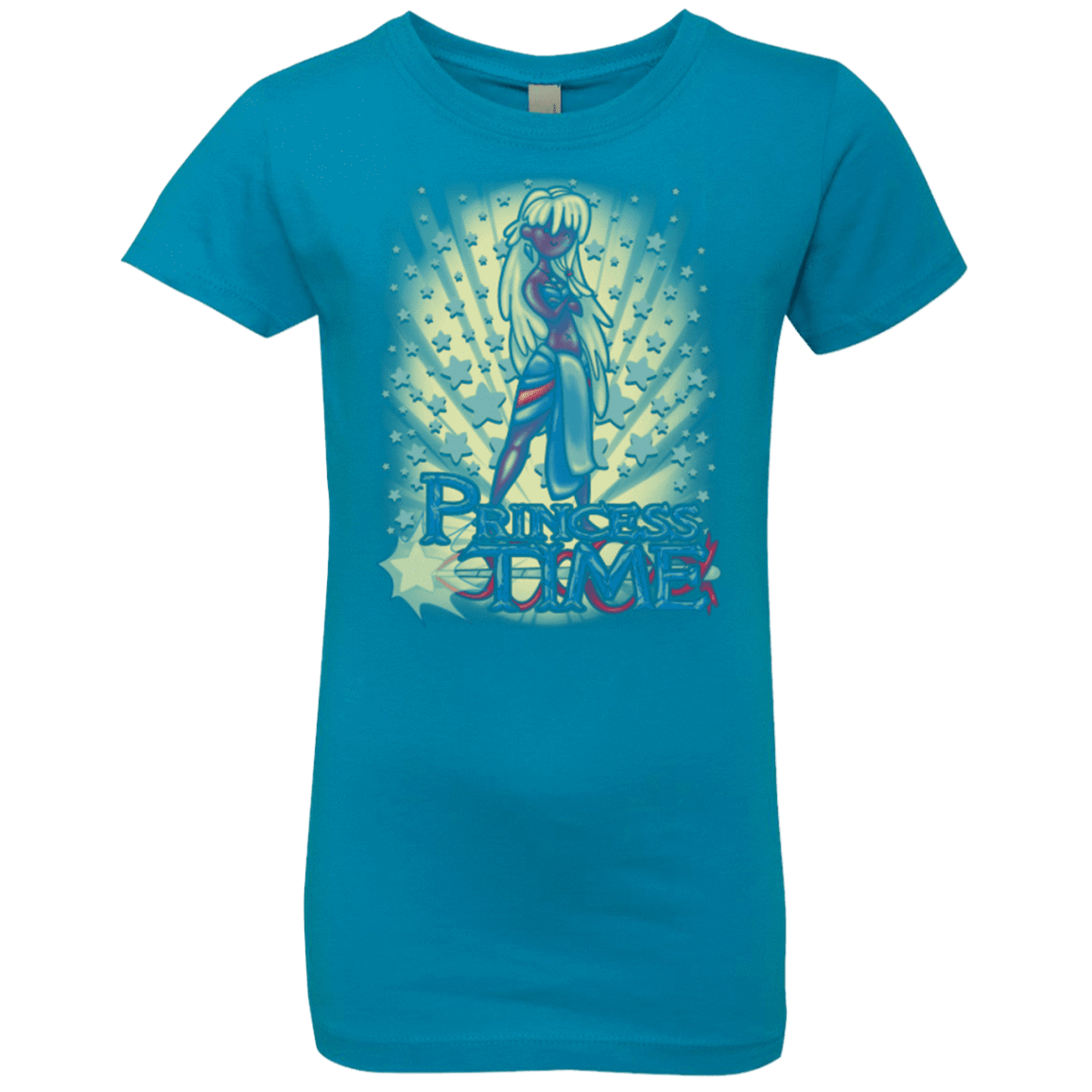 T-Shirts Turquoise / YXS Princess Time Kida Girls Premium T-Shirt