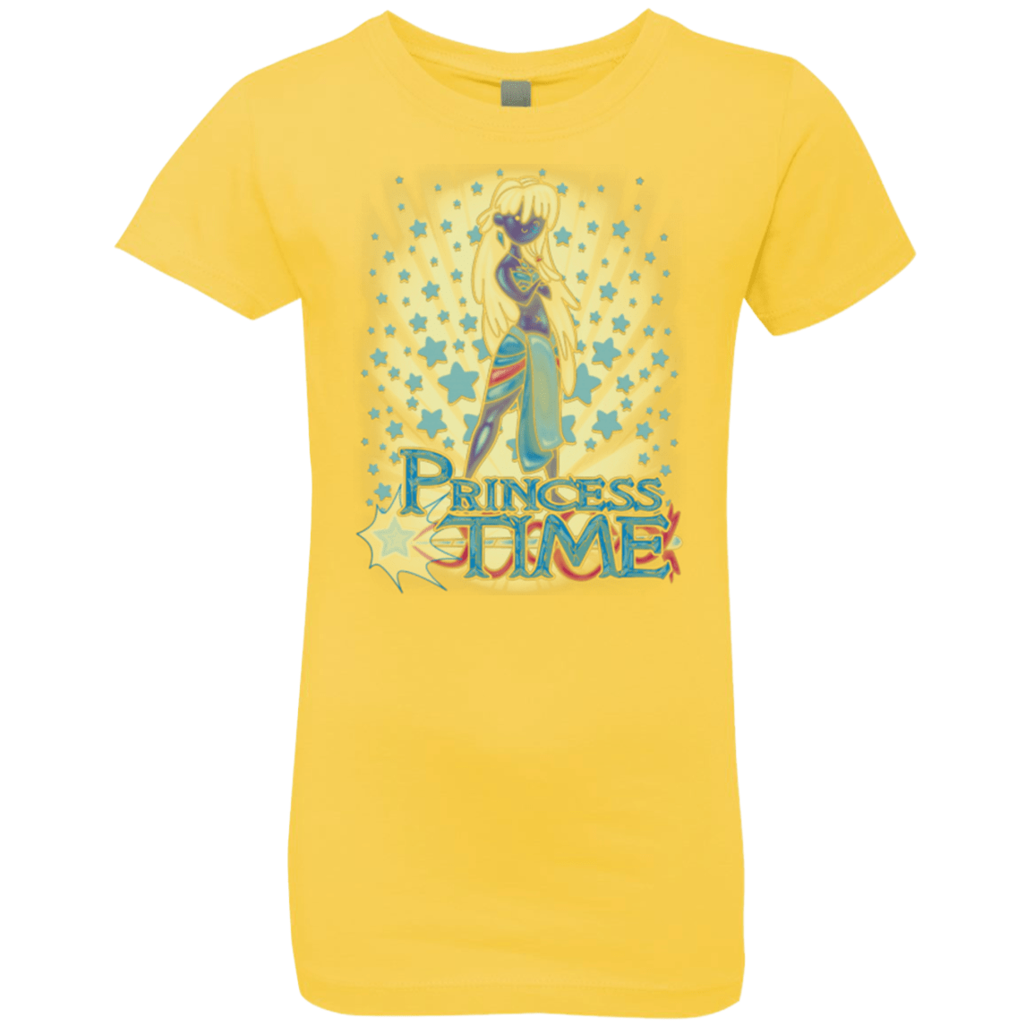 T-Shirts Vibrant Yellow / YXS Princess Time Kida Girls Premium T-Shirt
