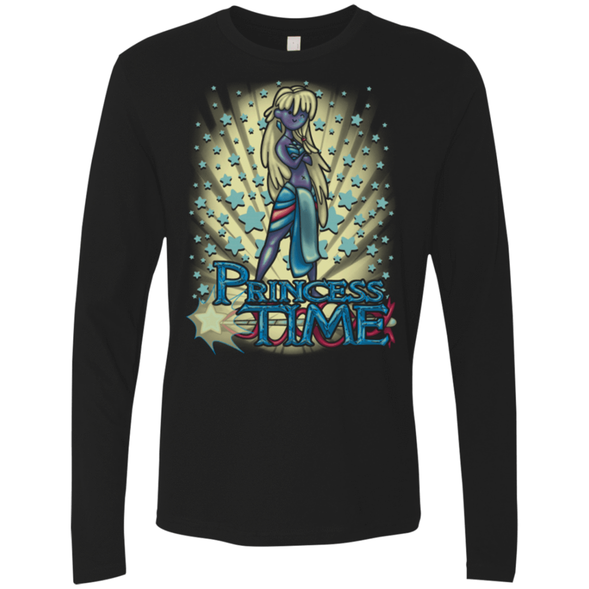 T-Shirts Black / Small Princess Time Kida Men's Premium Long Sleeve