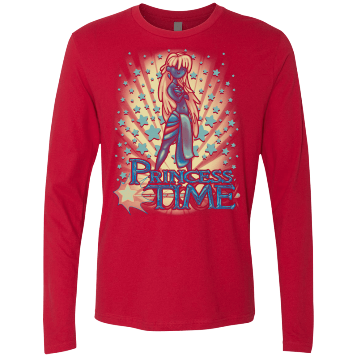 T-Shirts Red / Small Princess Time Kida Men's Premium Long Sleeve