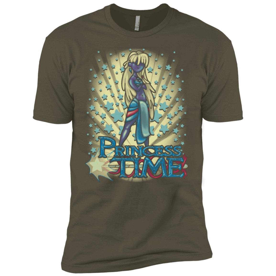 T-Shirts Military Green / X-Small Princess Time Kida Men's Premium T-Shirt