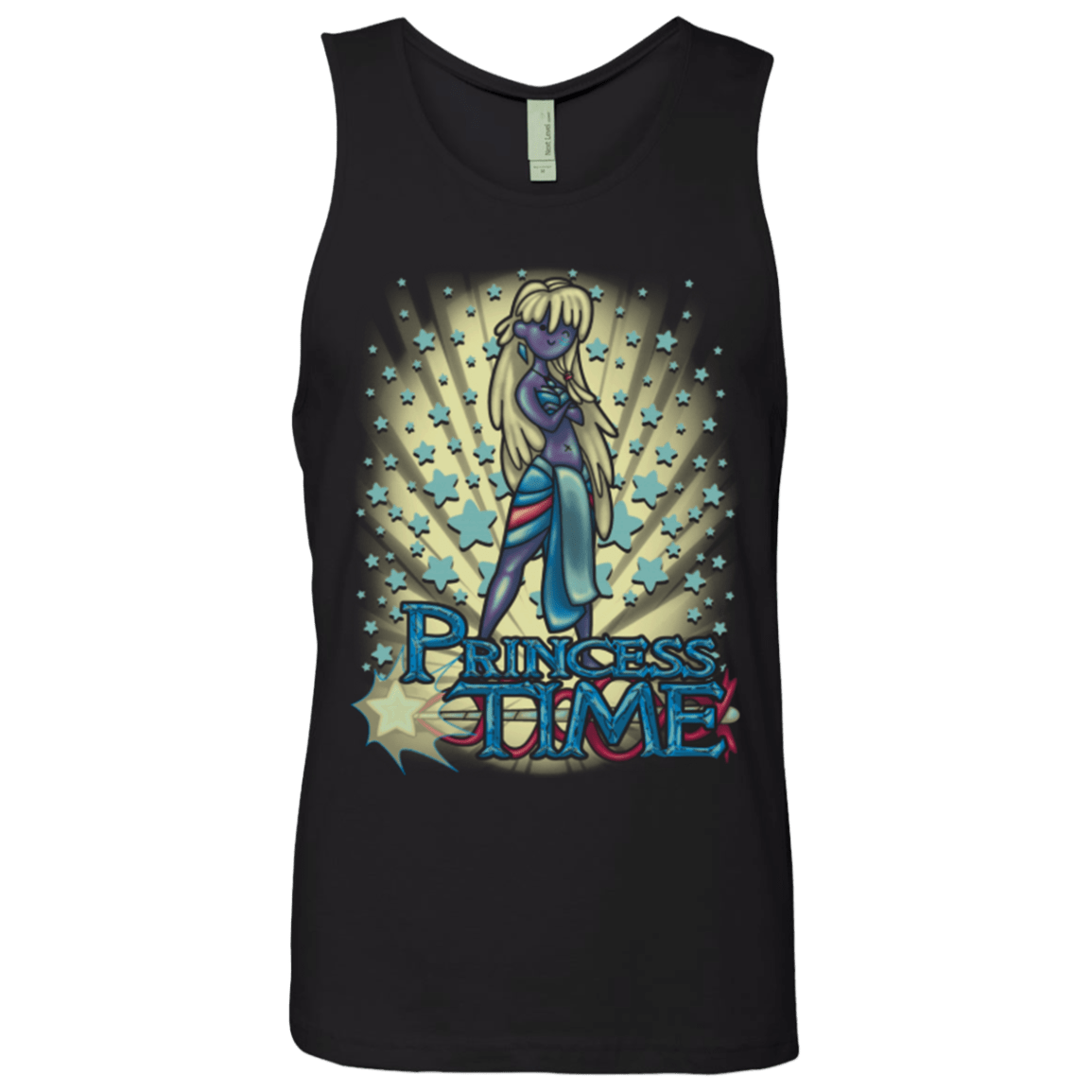 T-Shirts Black / Small Princess Time Kida Men's Premium Tank Top