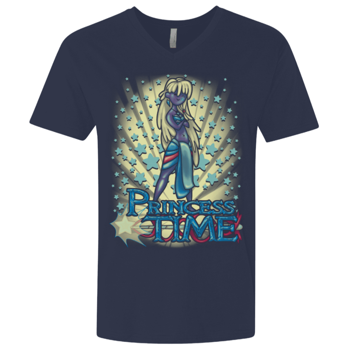 T-Shirts Midnight Navy / X-Small Princess Time Kida Men's Premium V-Neck