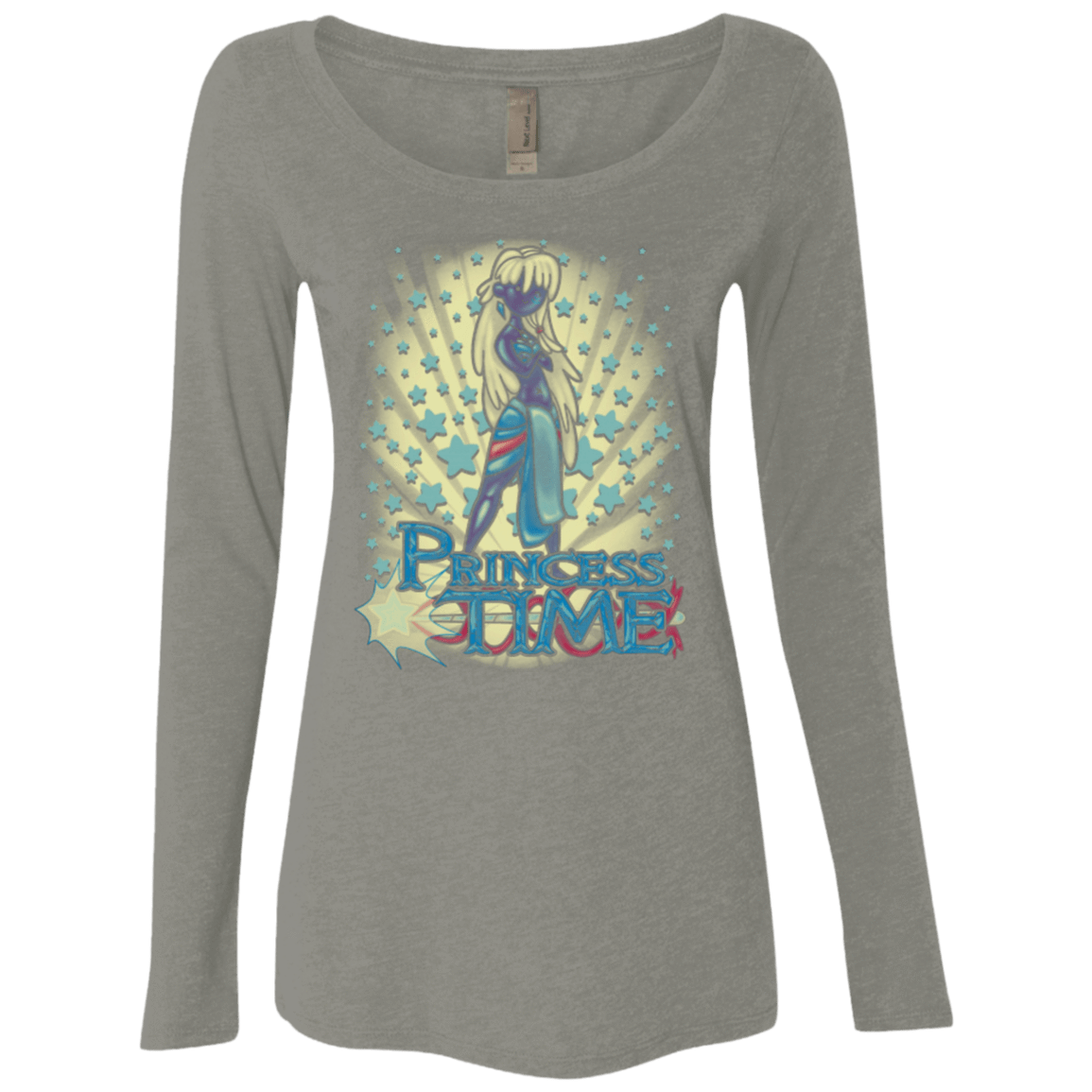 T-Shirts Venetian Grey / Small Princess Time Kida Women's Triblend Long Sleeve Shirt