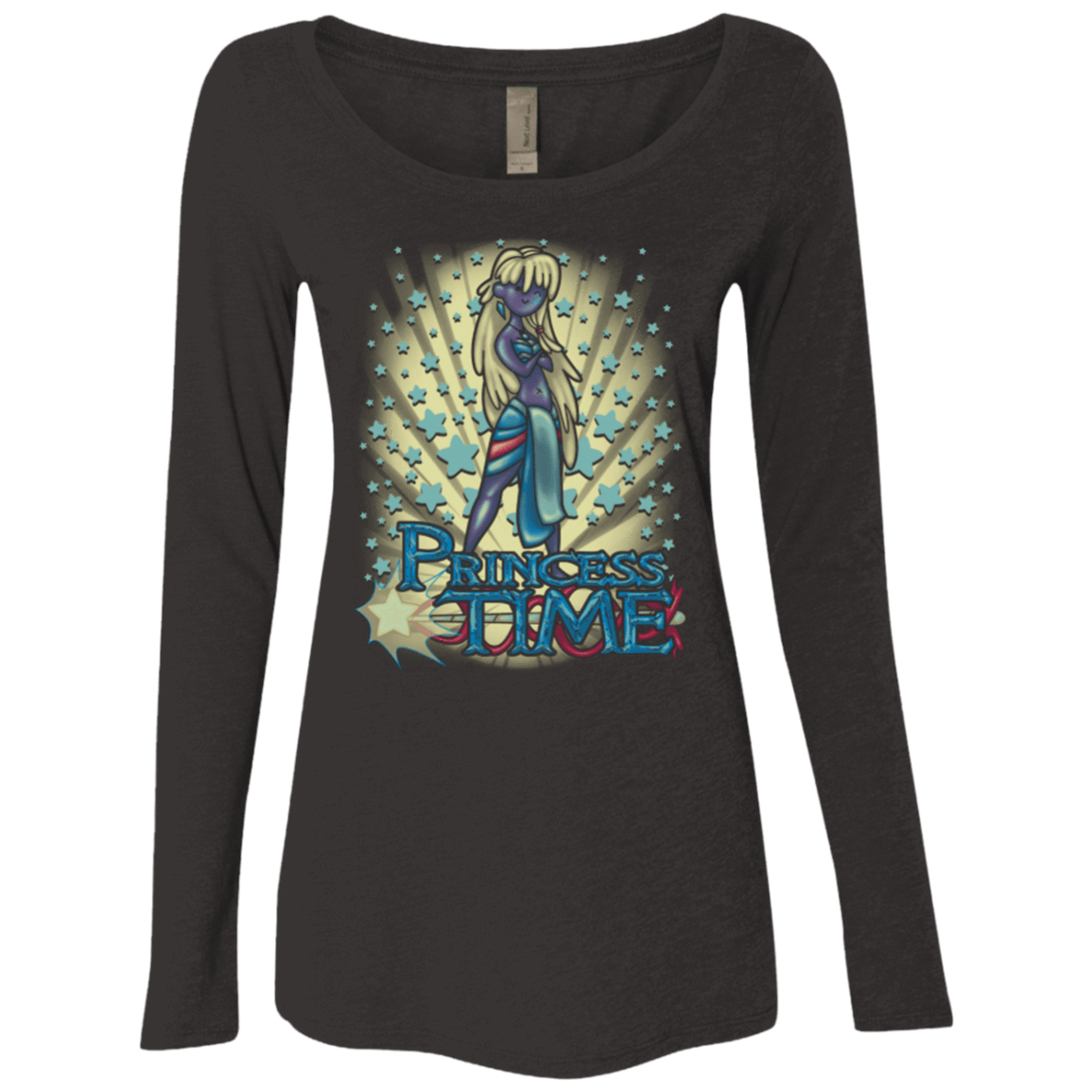 T-Shirts Vintage Black / Small Princess Time Kida Women's Triblend Long Sleeve Shirt