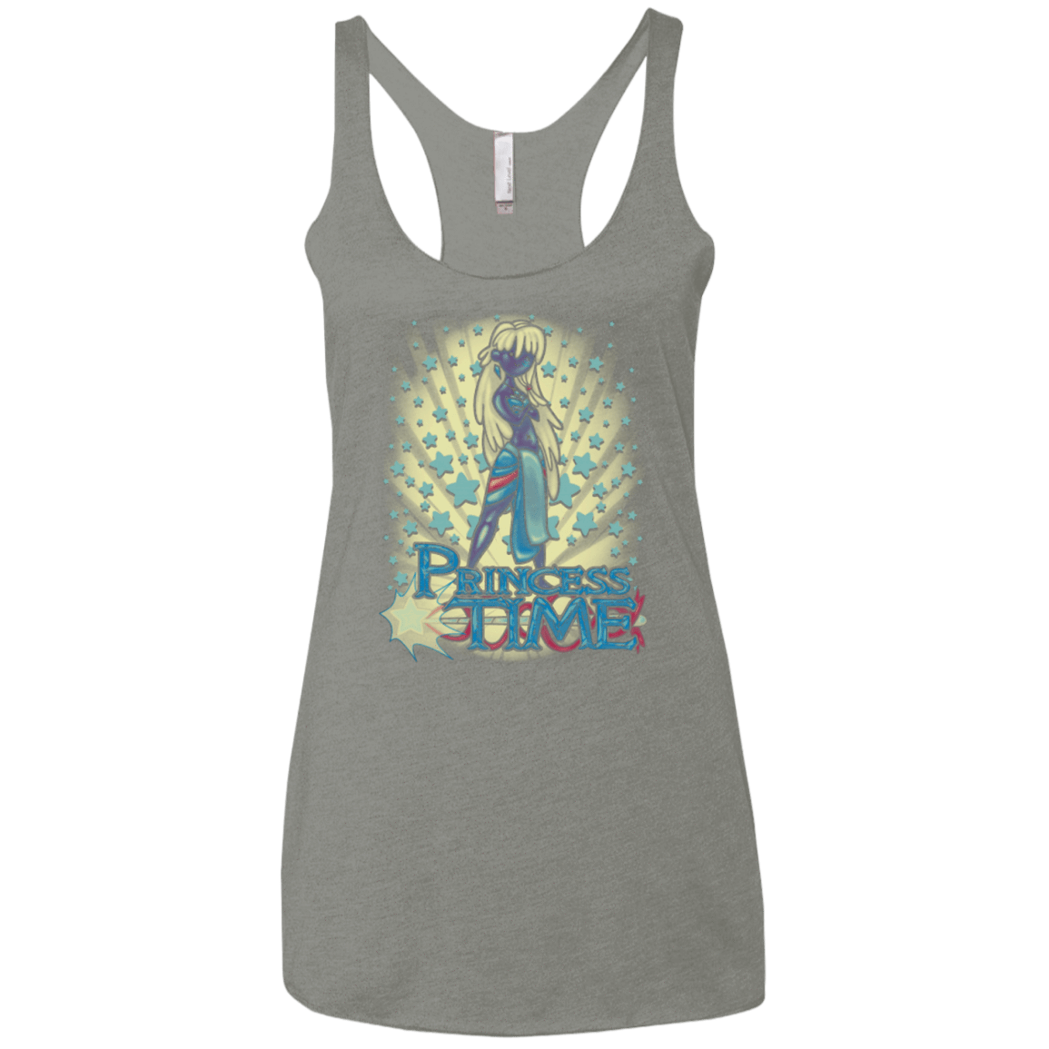 T-Shirts Venetian Grey / X-Small Princess Time Kida Women's Triblend Racerback Tank