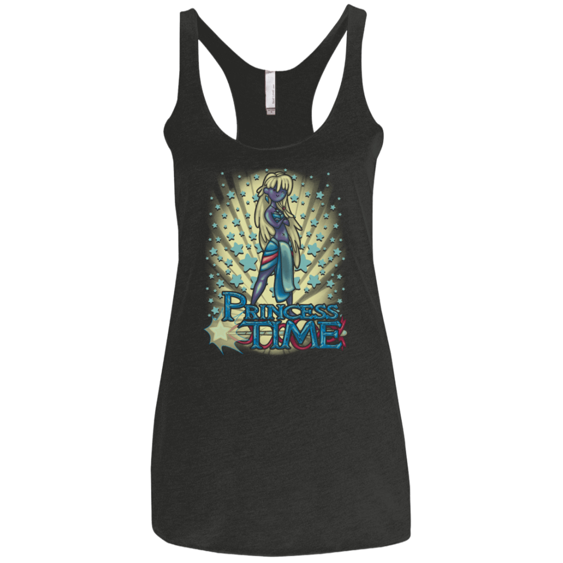 T-Shirts Vintage Black / X-Small Princess Time Kida Women's Triblend Racerback Tank