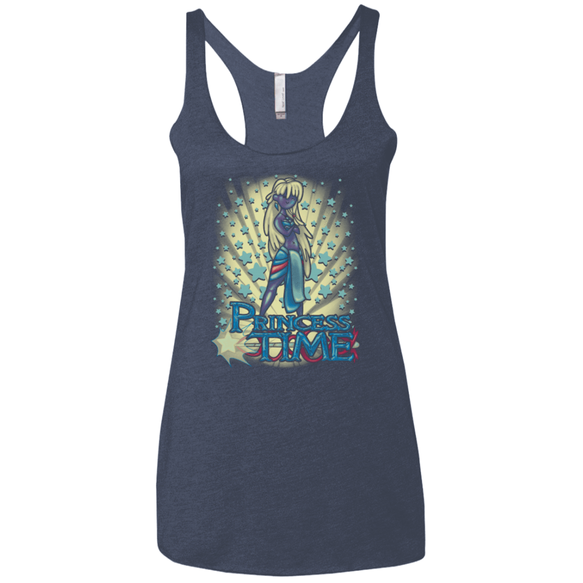 T-Shirts Vintage Navy / X-Small Princess Time Kida Women's Triblend Racerback Tank