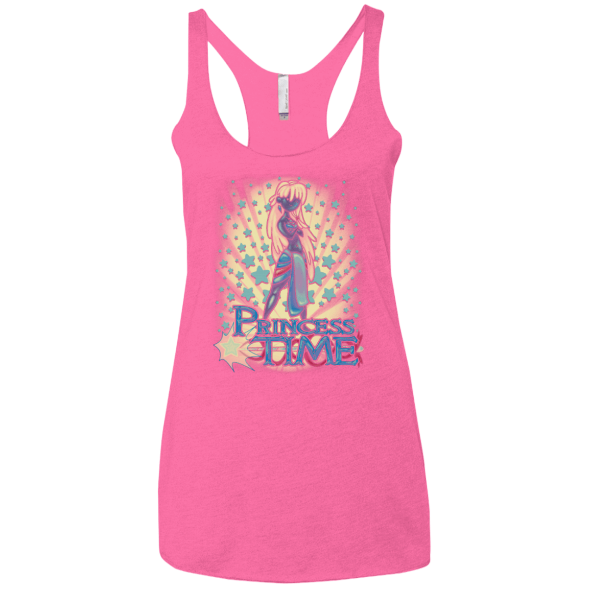 T-Shirts Vintage Pink / X-Small Princess Time Kida Women's Triblend Racerback Tank