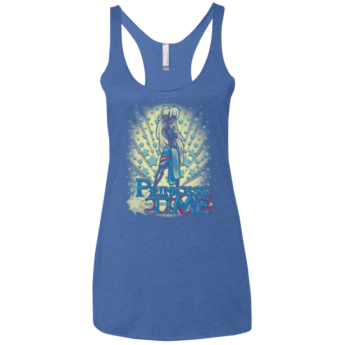 T-Shirts Vintage Royal / X-Small Princess Time Kida Women's Triblend Racerback Tank